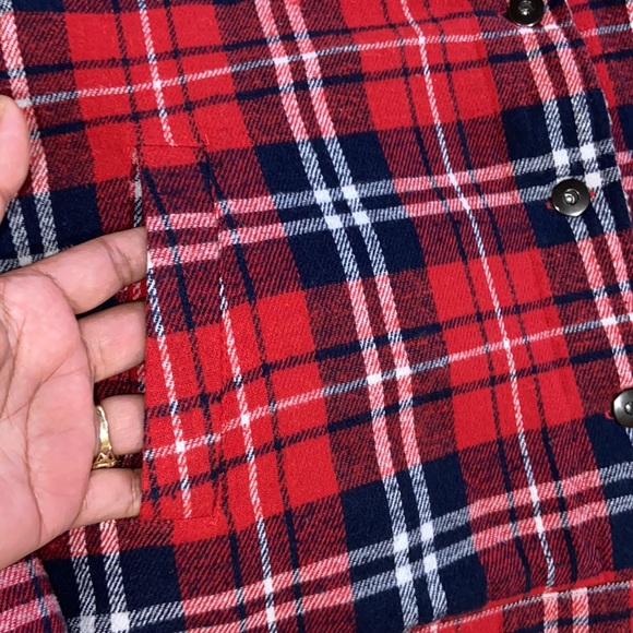 Flag&Anthem Woman’s Plaid Faux Sherpa Jacket Size Small - Picture 8 of 14